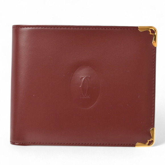 Cartier Bi-fold Wallet Men's Must de Bordeaux L3000165